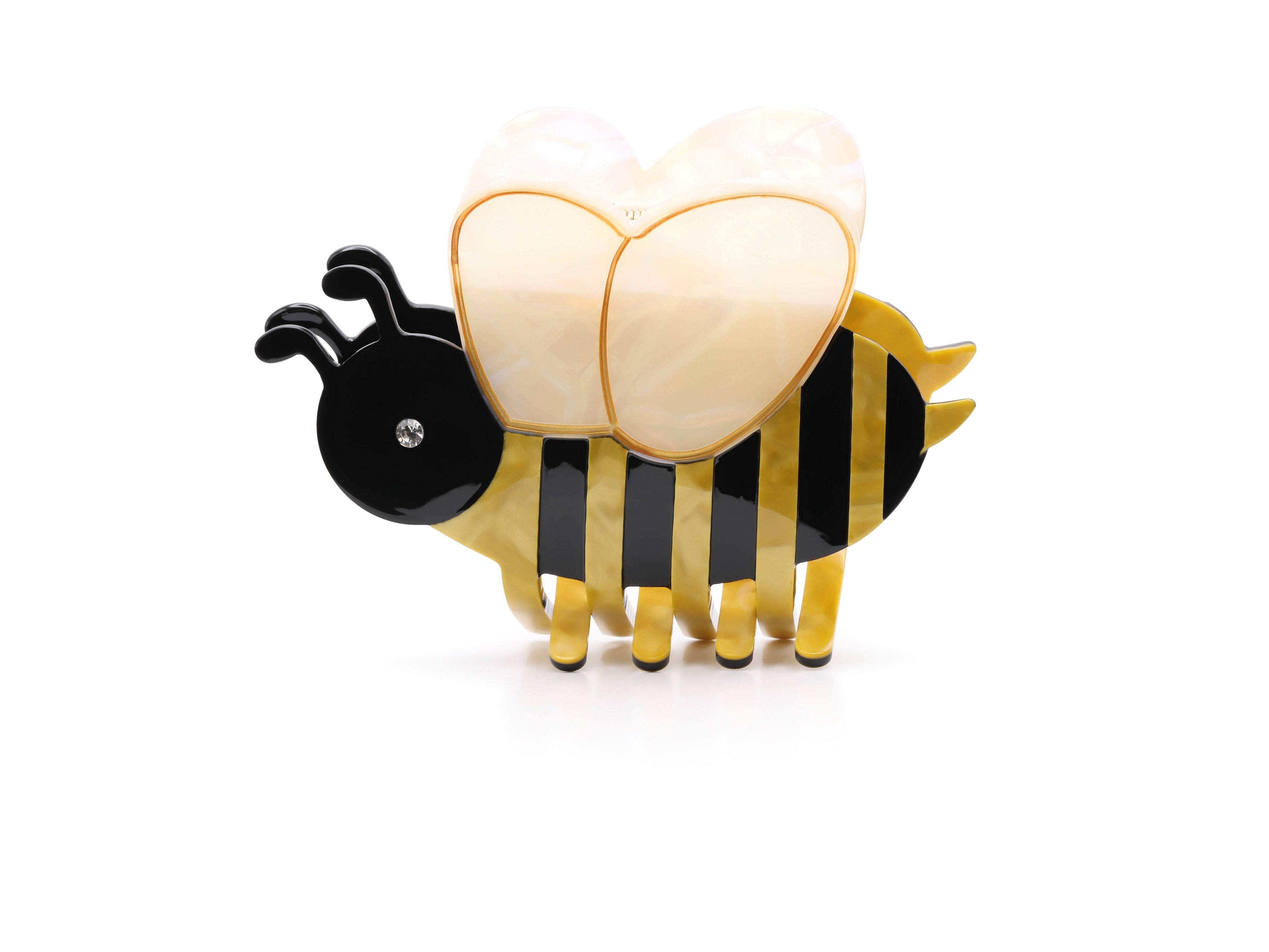 BEE NOVELTY HAIR CLIP: YELLOW BLACK