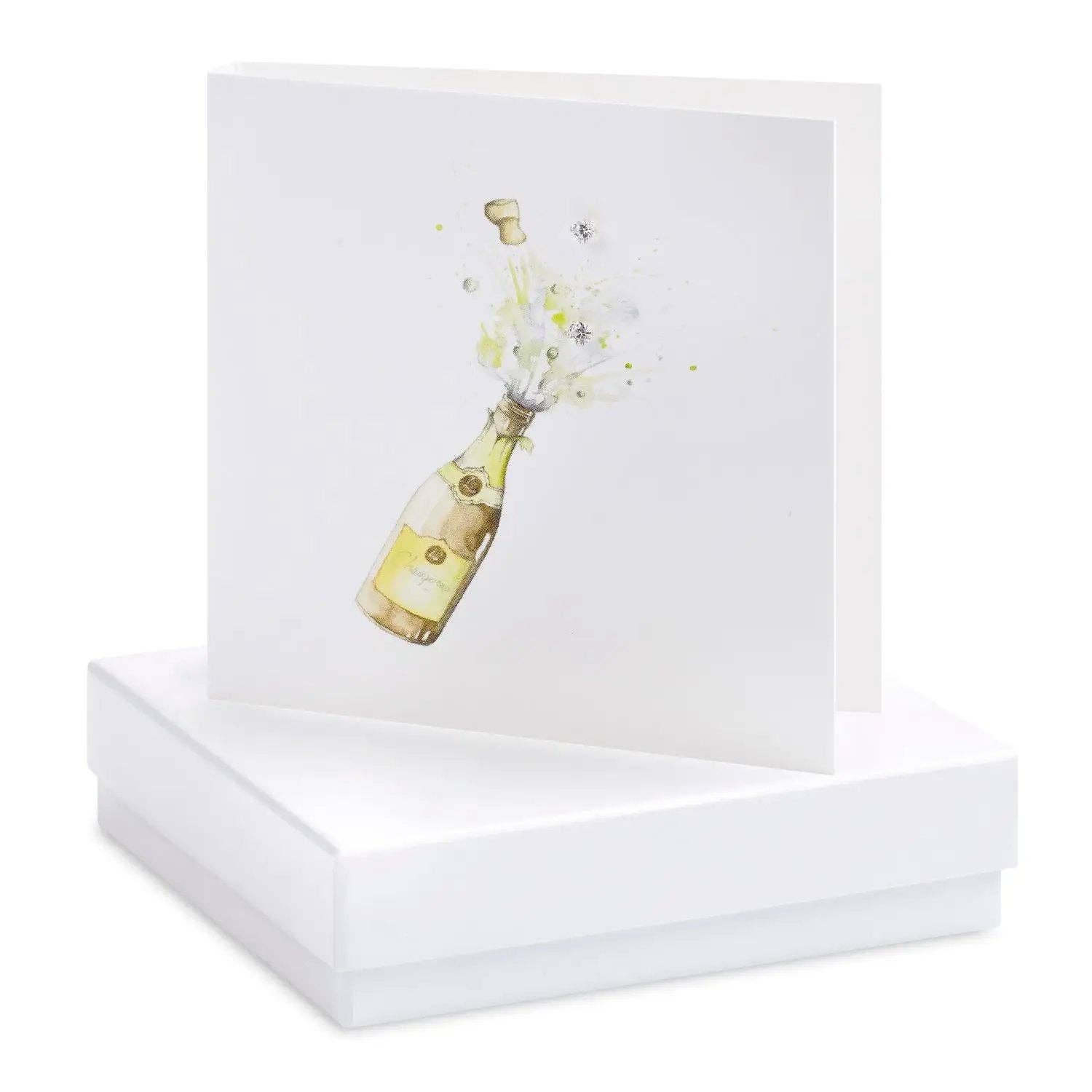 Sterling Silver Stud Earrings – Classic Stud Design | Elegant Jewellery Gift Box: White