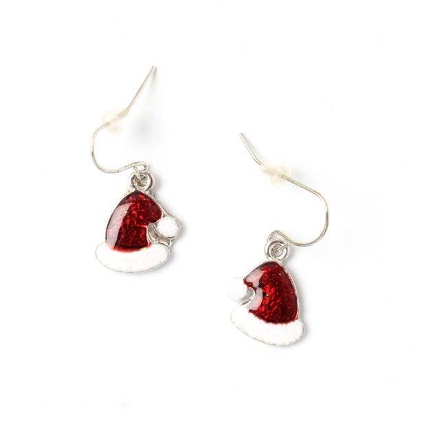 Clip Strip Of 12 Assorted Christmas Earrings
