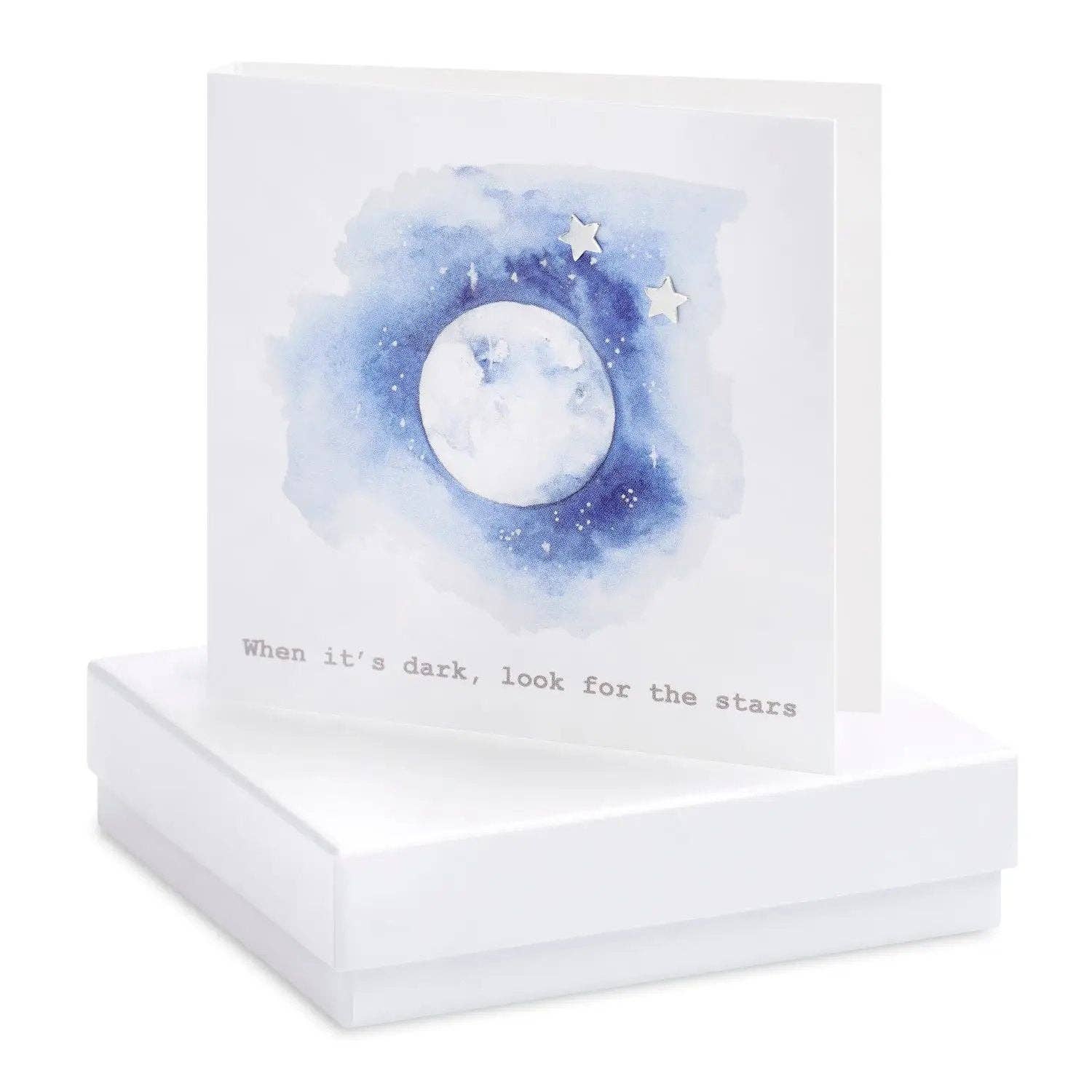 Silver Earrings | Sterling Silver Studs -  Gift Box Set - Hypoallergenic Nickel-Free Jewelry: White
