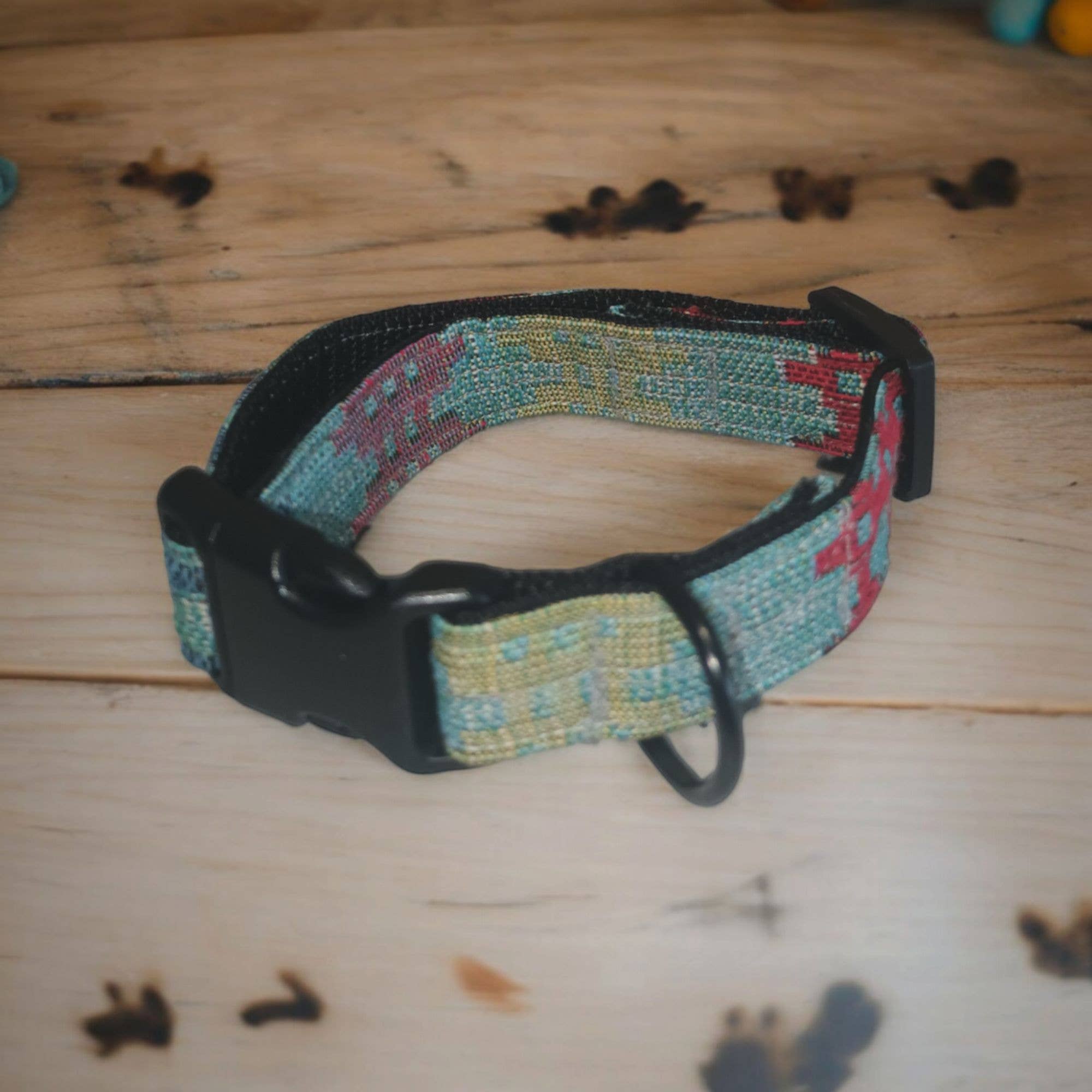 Dog Collars Rainbow Teal - Large