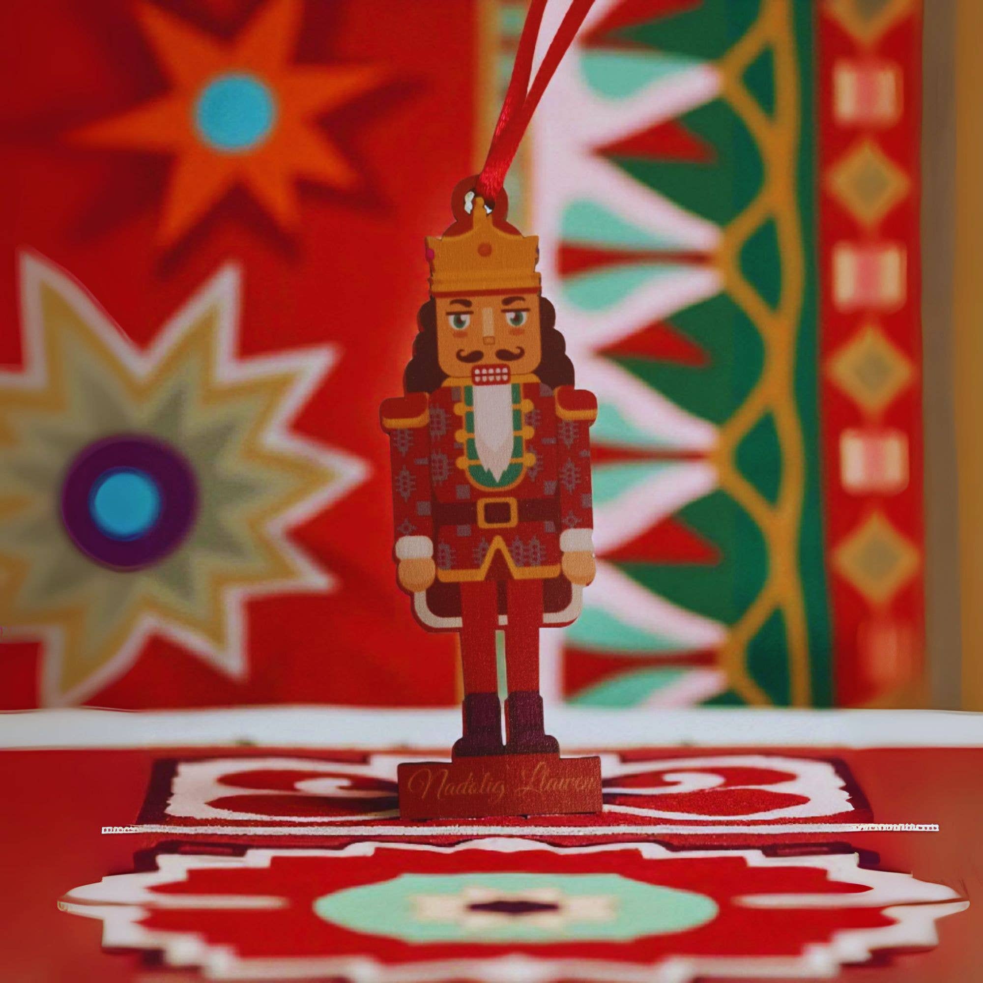Nadolig Llawen Welsh Nutcracker Decoration