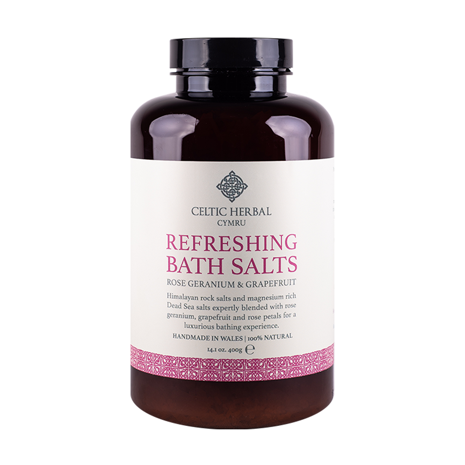 Refreshing Bath Salts with Rose Geranium & Grapefruit 400g