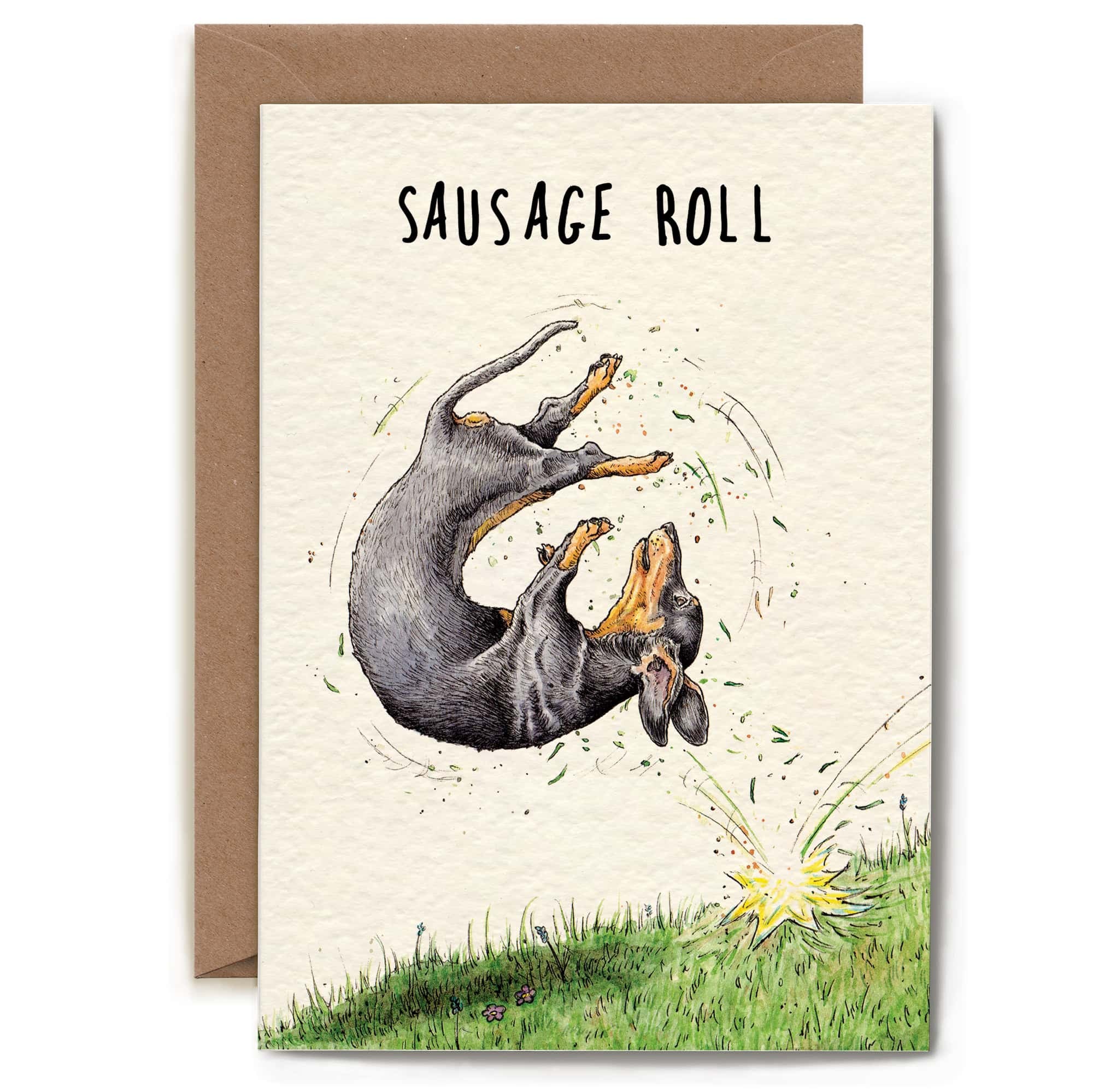 Sausage Roll Card - Everyday Card: 5" x 7"