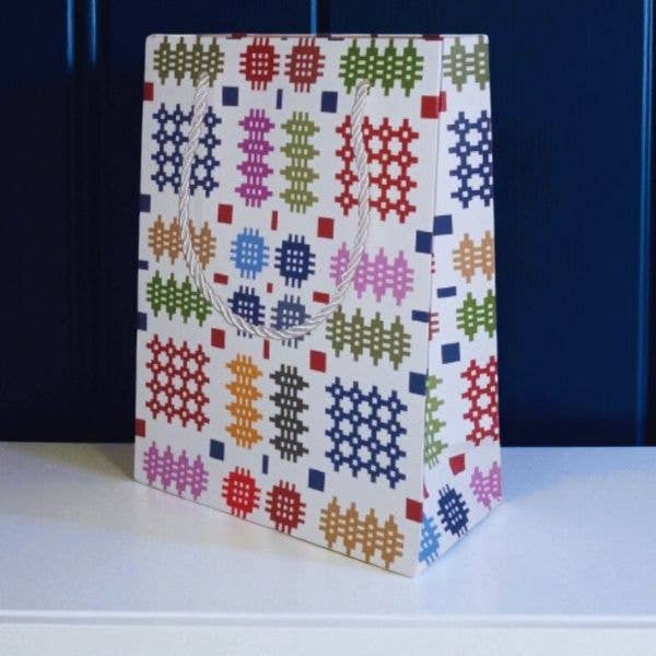 Welsh Tapestry Design Paper Gift Bags - Medium