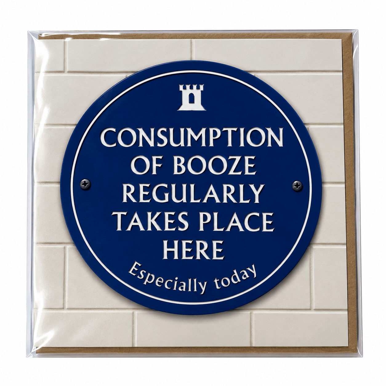 Consumption Of Booze Birthday Card