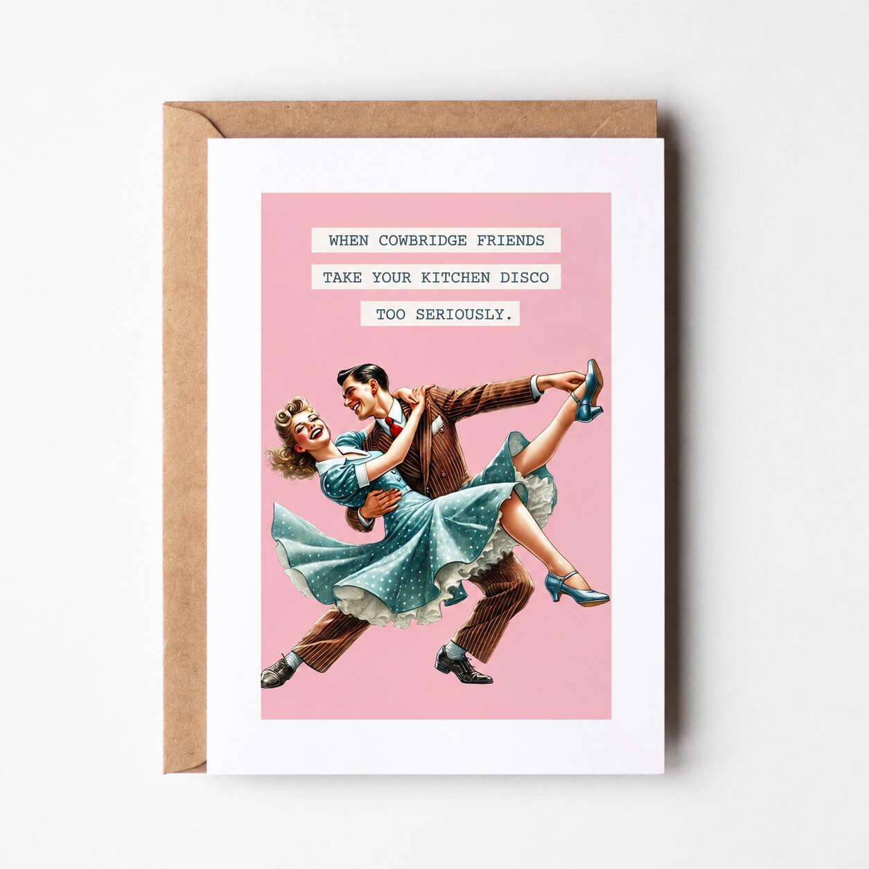Cowbridge Kitchen Disco Greeting Card
