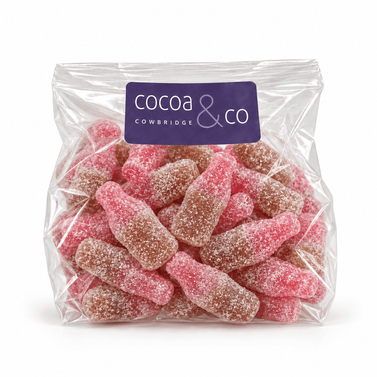 Fizzy Cherry Cola Bottles (Per 100g)