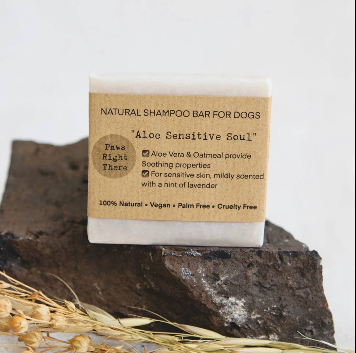 “Aloe sensitive soul” Natural Dog Shampoo Bar