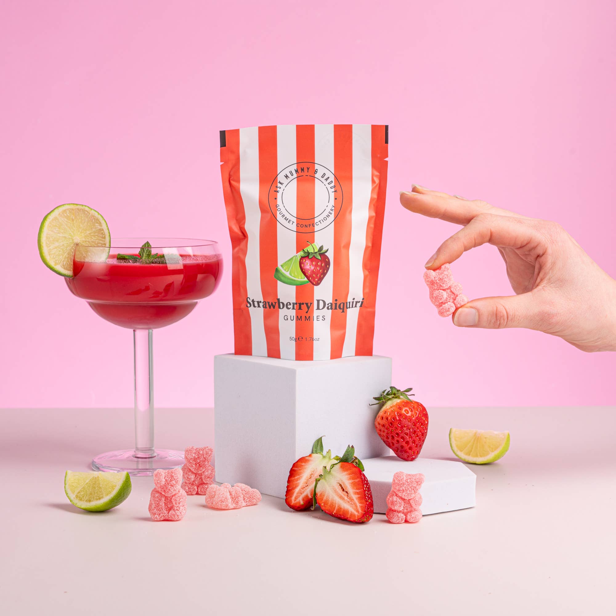 Strawberry Daiquiri Cocktail Gummies